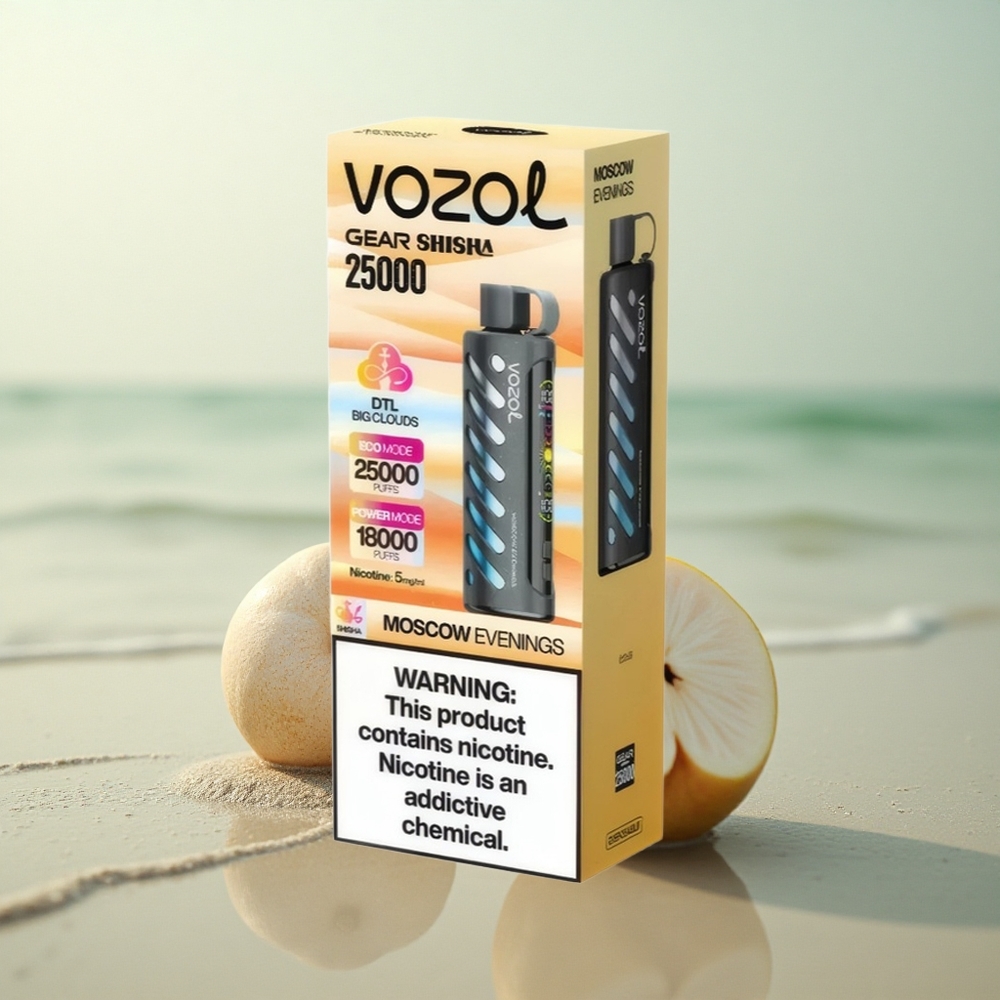 VOZOL Gear Shisha 25000 Puffs Helsingin Illat Kaksoisverkko Viisituhatta Savuketta
