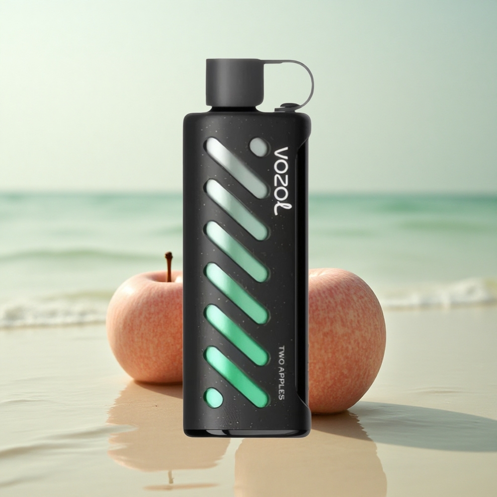 VOZOL Gear Shisha 25000 Puffs Kaksi Omenaa Kaksoisverkko Viis Milligrammaa