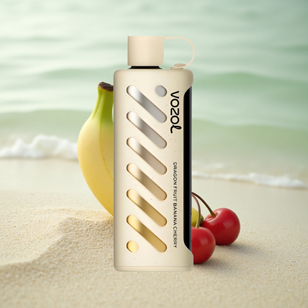VOZOL Gear Shisha 25000 Puffs Lohikäärmeen Hedelmä Banaani Kirsikka Kaksoismuoto 1000mAh 5mg/ml