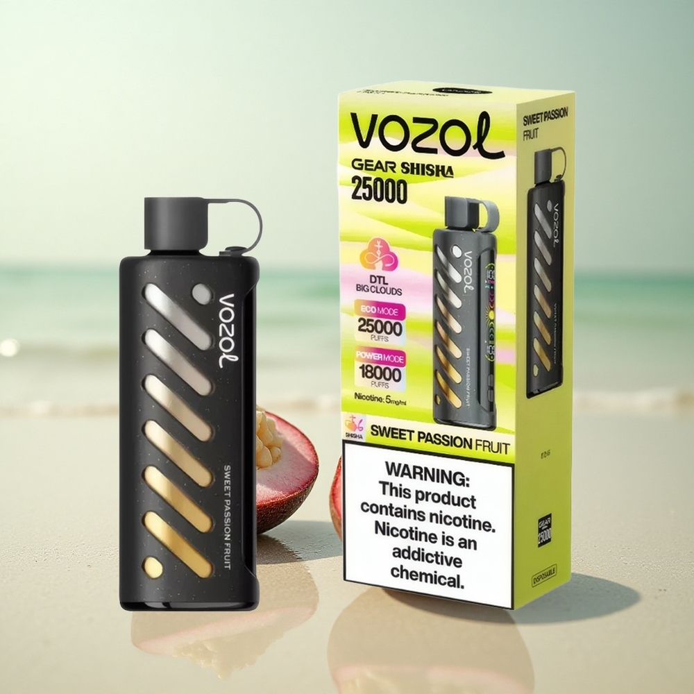 VOZOL Gear Shisha 25000 Puffs Makea Passiohedelmä 1000mAh Dual Mesh