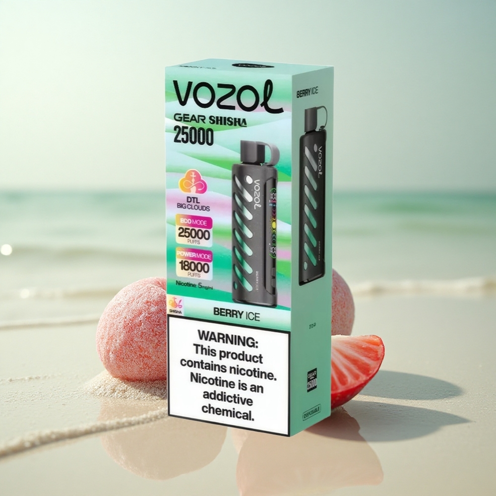 VOZOL Gear Shisha 25000 Puffs Marjajää Dual Mesh 1000mAh