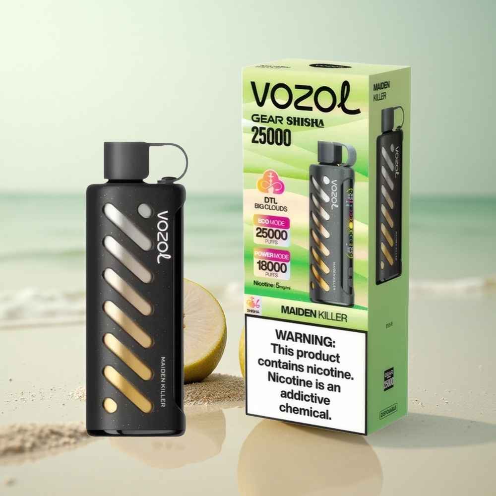 VOZOL Gear Shisha 25000 Puffs Neitsenmurtaja 25000 Tupakkaa 30 Makuinen Kaksoismuotochip
