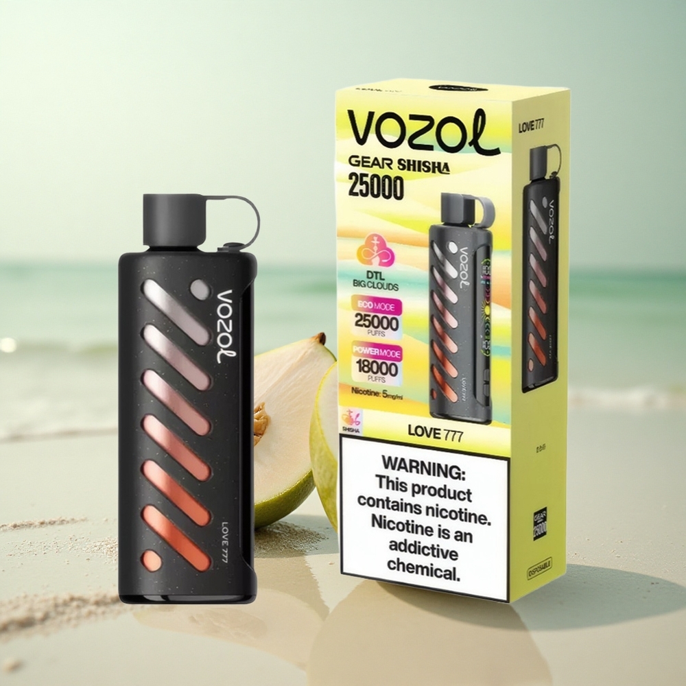 VOZOL Gear Shisha 25000 Puffs Rakkaus 777 1000mAh Kaksinkertainen Verkko