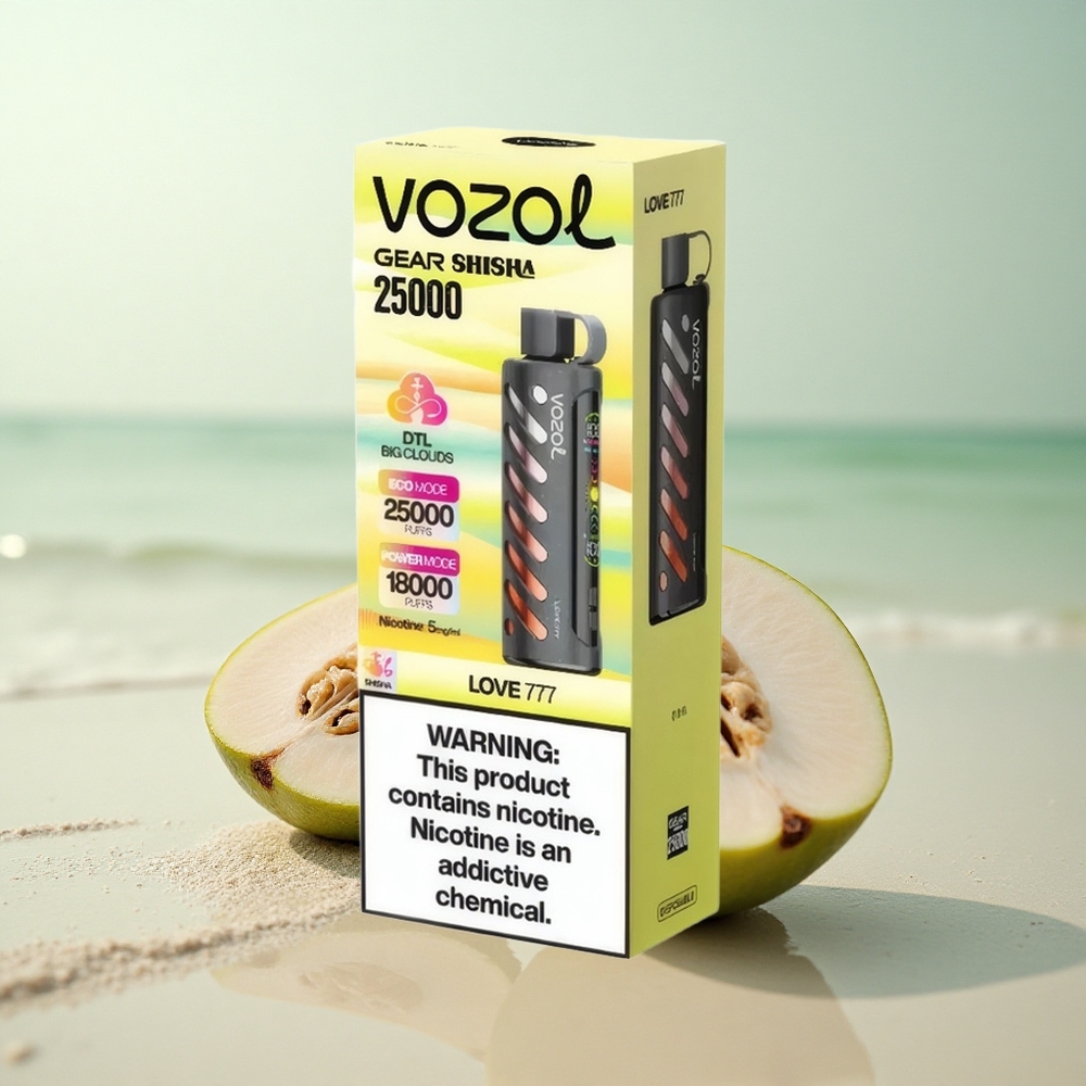 VOZOL Gear Shisha 25000 Puffs Rakkaus 777 1000mAh Kaksinkertainen Verkko