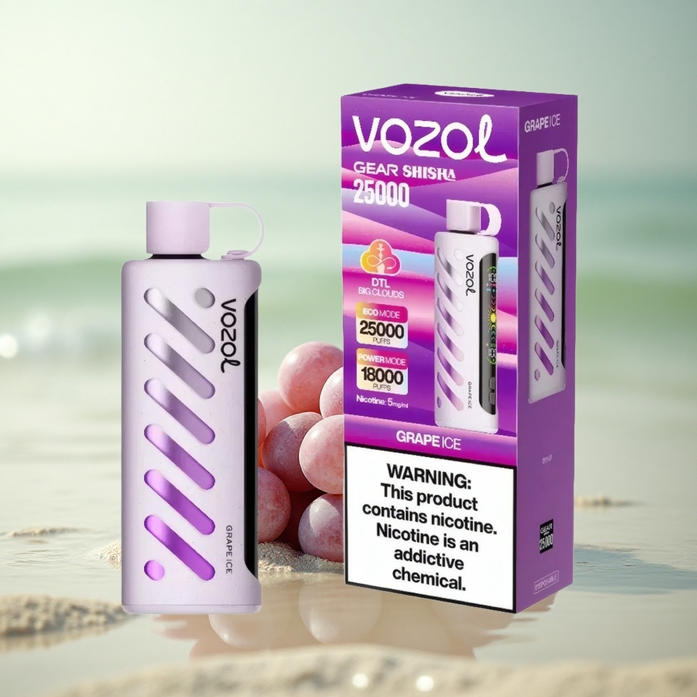 VOZOL Gear Shisha 25000 Puffs Viinijää Dual Mesh 5mg