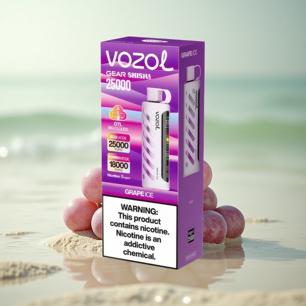VOZOL Gear Shisha 25000 Puffs Viinijää Dual Mesh 5mg