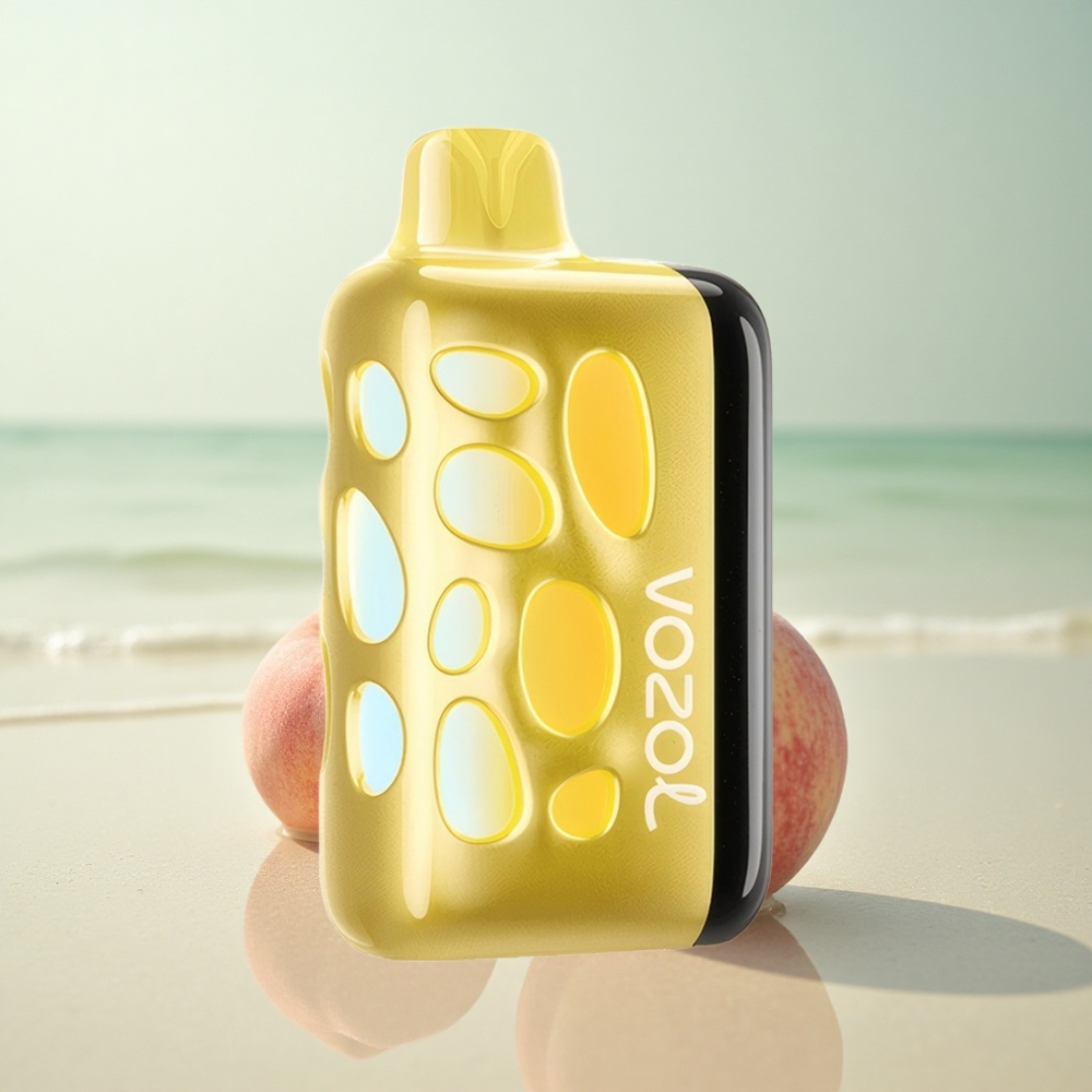 VOZOL RAVE 40000 Puffs Mango Persikka 270° Hehku Bile-Tahti