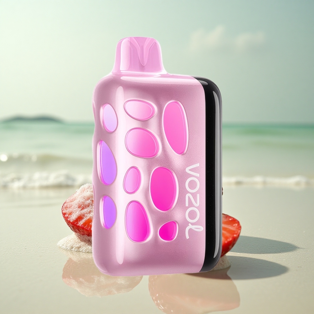 VOZOL RAVE 40000 Puffs Mansikkajää Säkenöivä 1000mAh 20min Lataus