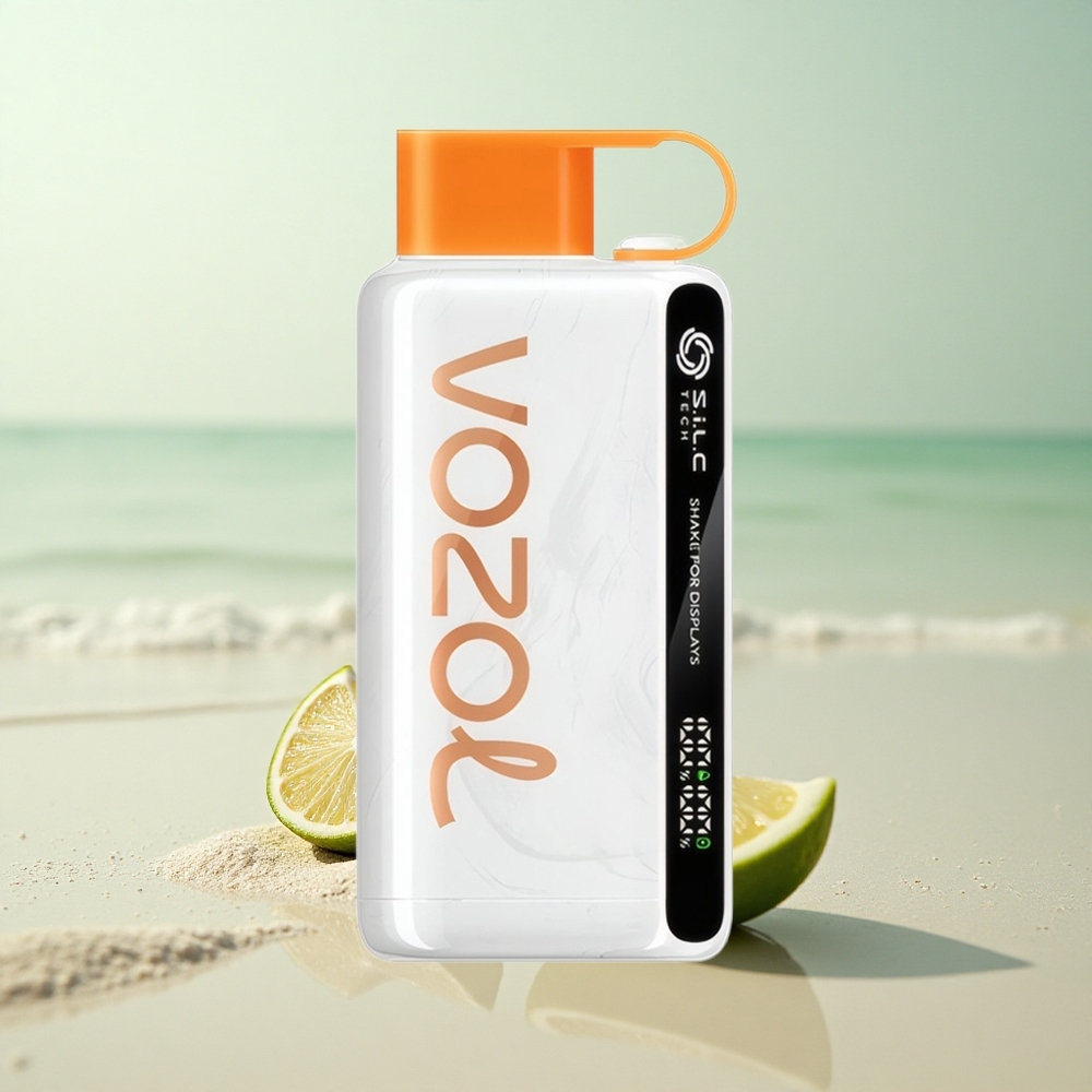VOZOL STAR 9000/12000 Puffs Sitruuna-Lime Värisytys Nopea Lataus Kierrätetty Muovi