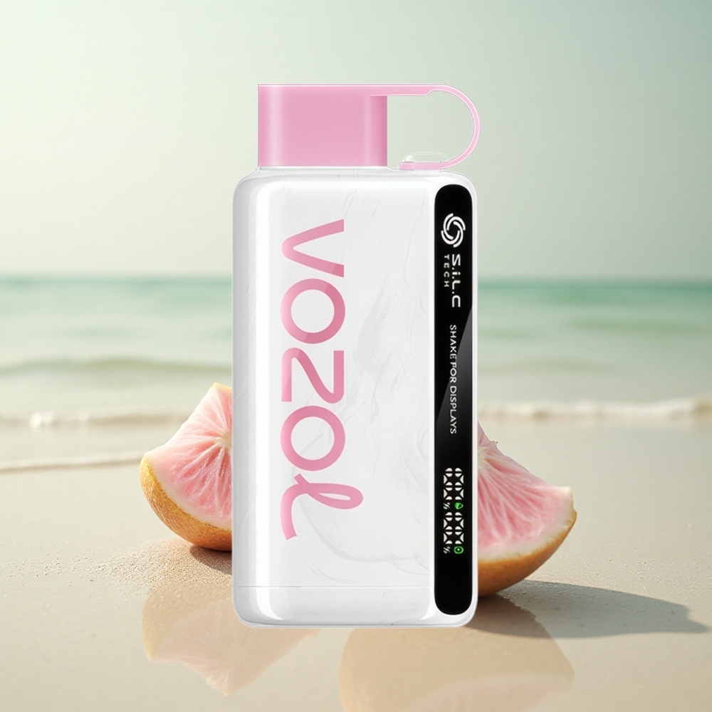 VOZOL STAR 9000/12000 Puffs Vaalea Sitruunamehu Ravistettava Näyttö 650mAh Kierrätetty Muovi