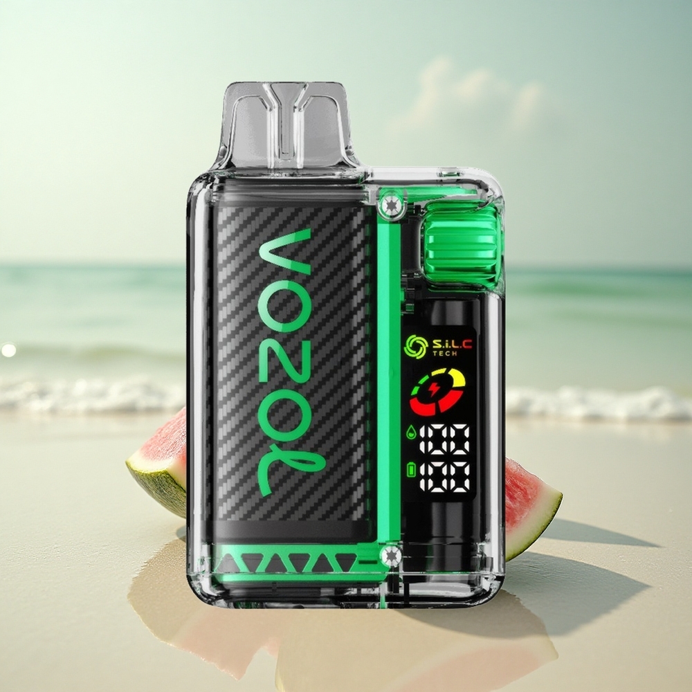 VOZOL Vista 20000 Puffs Vesimeloni-Jää 650mAh PCR 2% Nikotiinia OLED