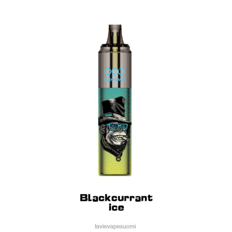 LAVIE Disposable Vape - LAVIE OCO karnevaali 10000 puffaa mustaherukkajäätä D48VB348